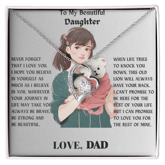 Daughter Gift Forever Love Necklace