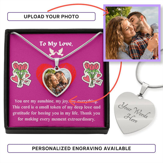 HEART NECKLACE WITH YOUR PERSONAL PICTURE